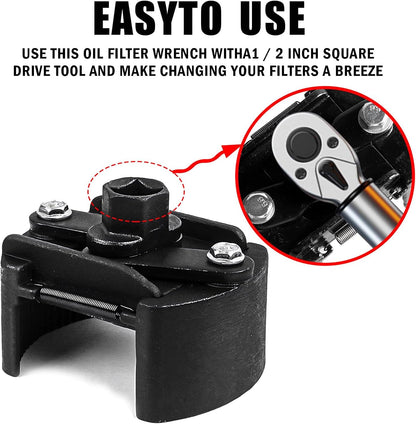 Adjustable Steel Spanner for Car Oil Filter