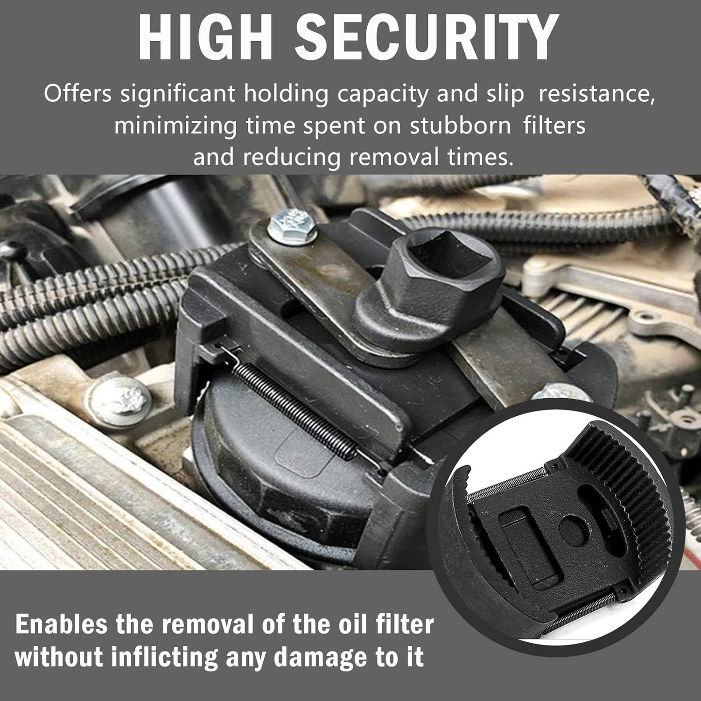 Adjustable Steel Spanner for Car Oil Filter