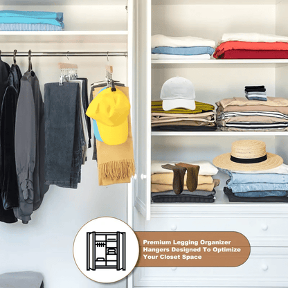 Closet Organizer with 10 Clips🔥 - Space Saving Hanging Closet Organizer