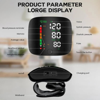 🚨Final Hours – Selling Out FAST! 🏆 Smart Wrist Blood Pressure Monitor 📊 Medical-Grade Accuracy 99.9% 👨‍⚕️ Recommended by Health Professionals