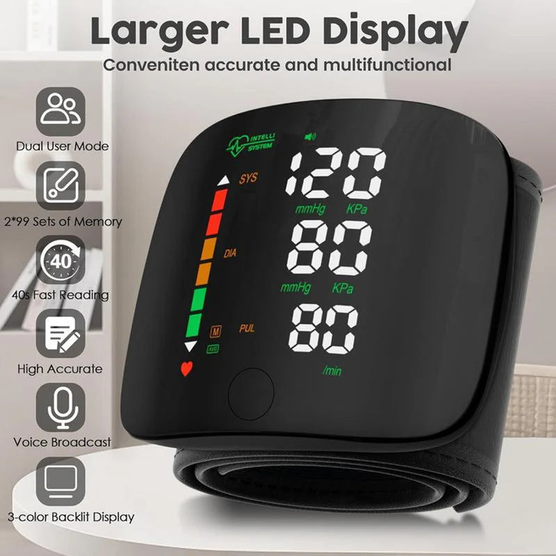 🚨Final Hours – Selling Out FAST! 🏆 Smart Wrist Blood Pressure Monitor 📊 Medical-Grade Accuracy 99.9% 👨‍⚕️ Recommended by Health Professionals